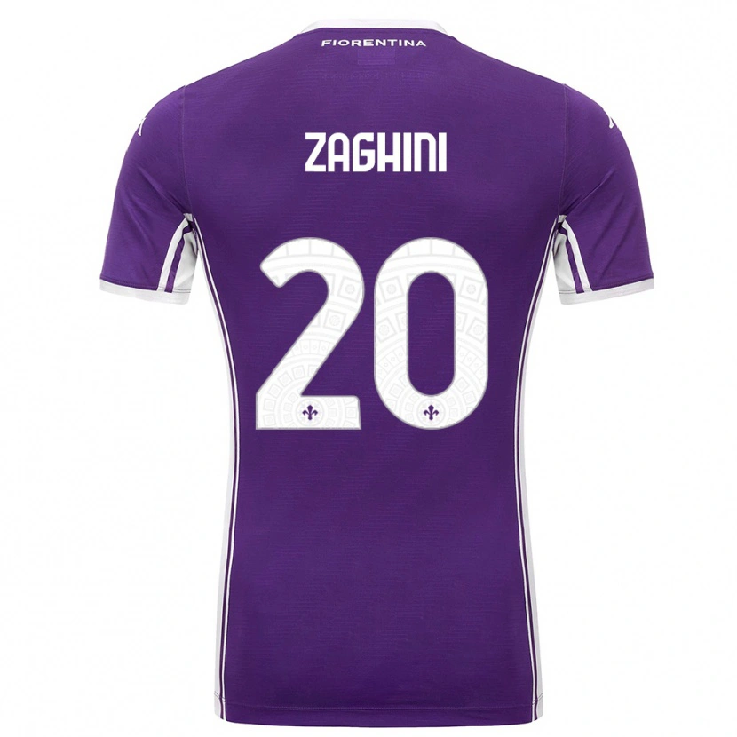 DanxenメンズAlice Zaghini#20パープル ホワイトホームシャツ2025/26ジャージーユニフォーム