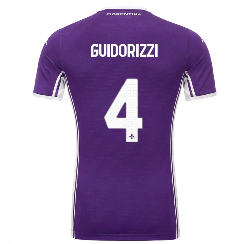 DanxenメンズRiccardo Guidorizzi#4パープル ホワイトホームシャツ2025/26ジャージーユニフォーム