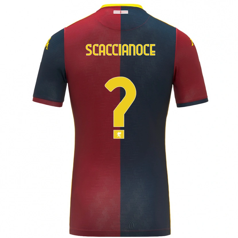 DanxenメンズFrancesco Scaccianoce#0レッド ロイヤルブルーホームシャツ2025/26ジャージーユニフォーム