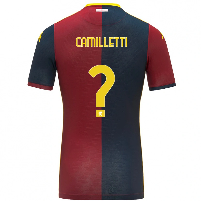 DanxenメンズGiovanni Camilletti#0レッド ロイヤルブルーホームシャツ2025/26ジャージーユニフォーム