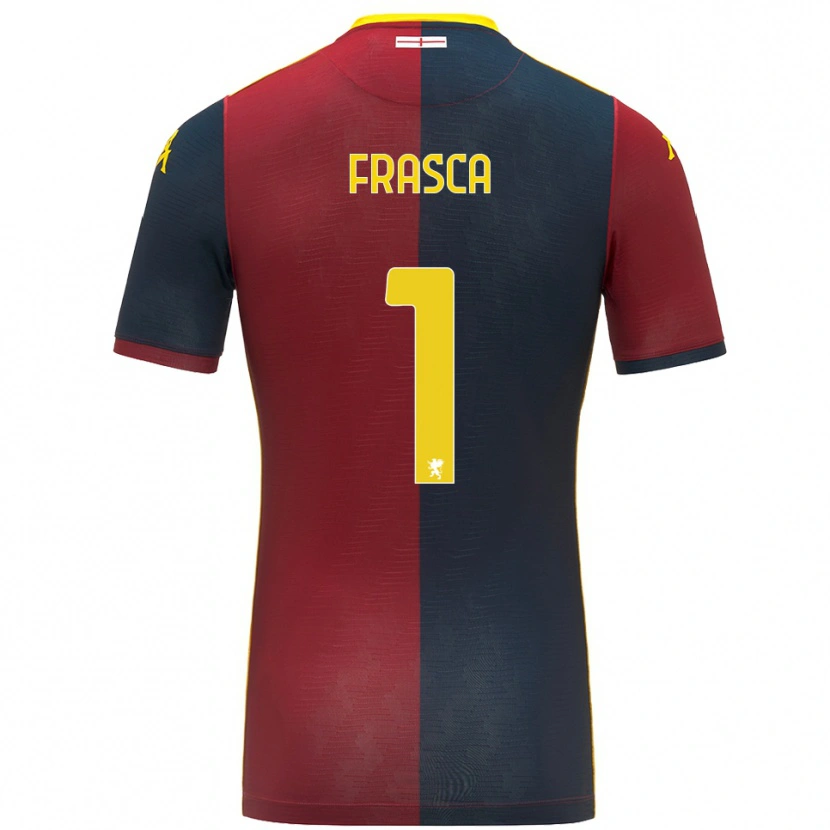 DanxenメンズAndrea Frasca#1レッド ロイヤルブルーホームシャツ2025/26ジャージーユニフォーム