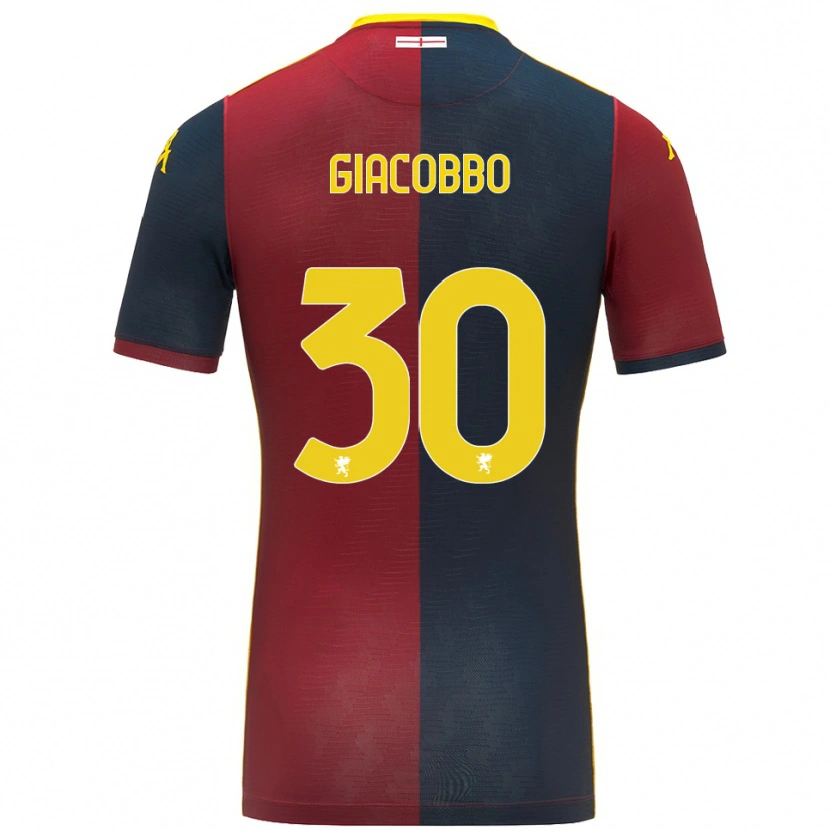 DanxenメンズGiulia Giacobbo#30レッド ロイヤルブルーホームシャツ2025/26ジャージーユニフォーム