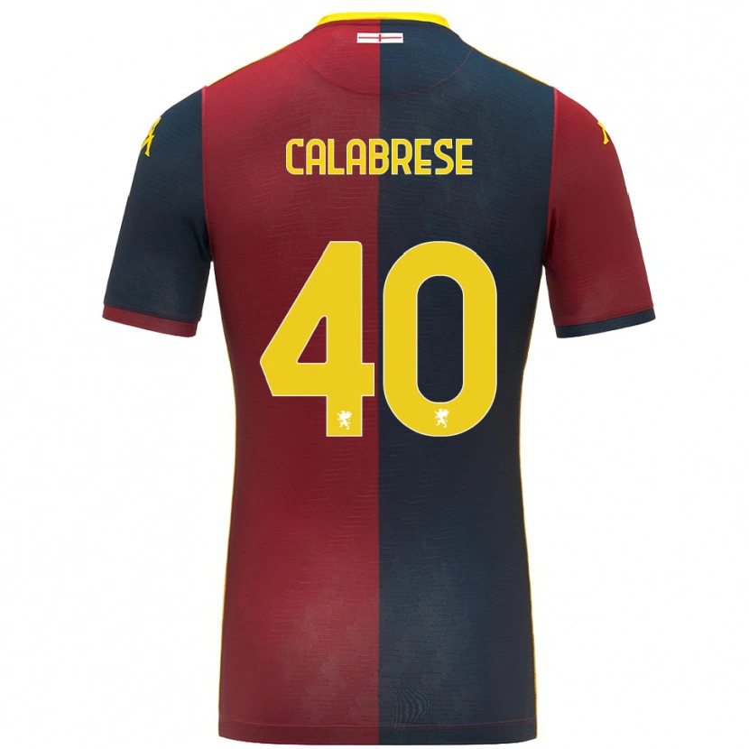 DanxenメンズFilippo Calabrese#40レッド ロイヤルブルーホームシャツ2025/26ジャージーユニフォーム