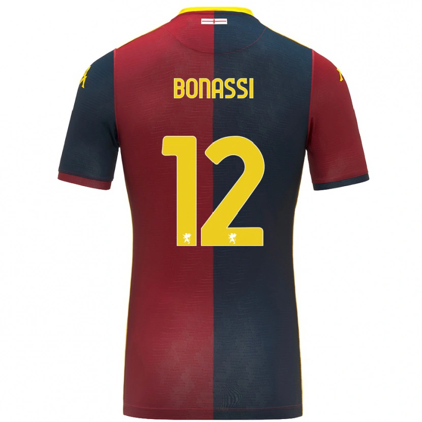 DanxenメンズLorenzo Bonassi#12レッド ロイヤルブルーホームシャツ2025/26ジャージーユニフォーム