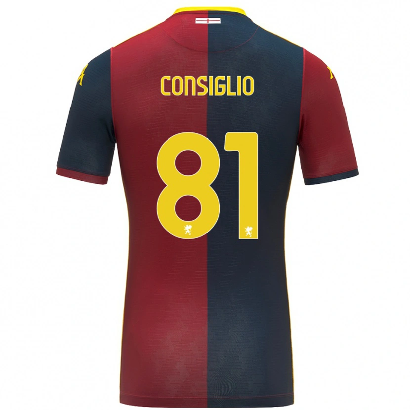 DanxenメンズLeonardo Consiglio#81レッド ロイヤルブルーホームシャツ2025/26ジャージーユニフォーム