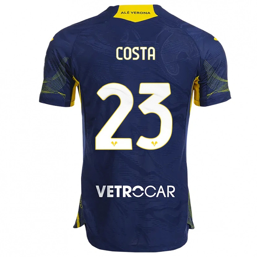 DanxenメンズNicole Costa#23ネイビー イエローホームシャツ2025/26ジャージーユニフォーム