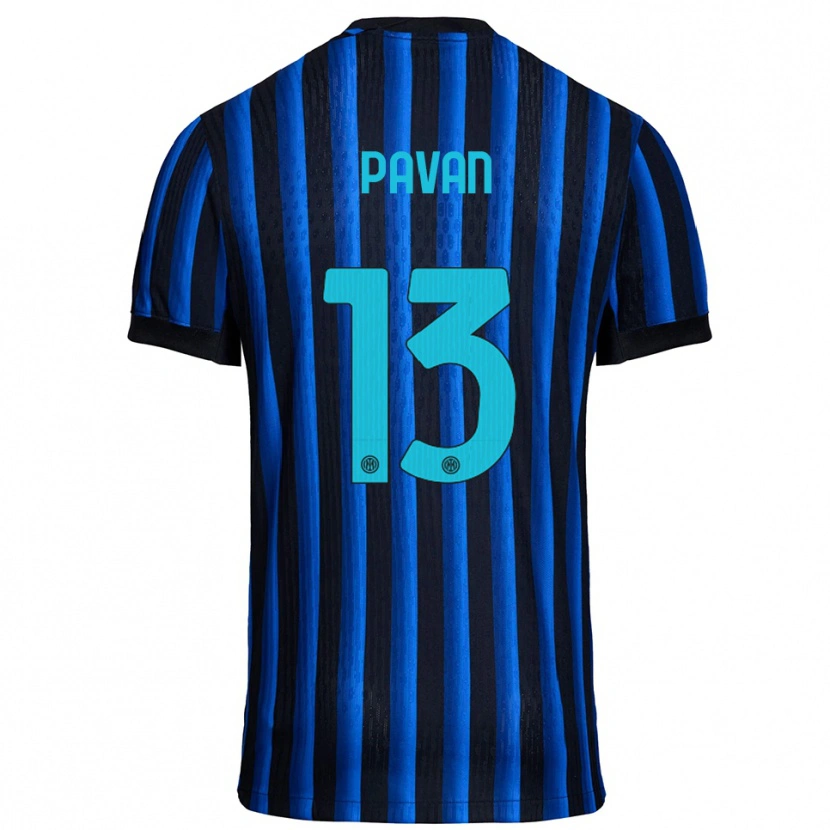DanxenメンズFederico Pavan#13ブラック ブルーホームシャツ2025/26ジャージーユニフォーム