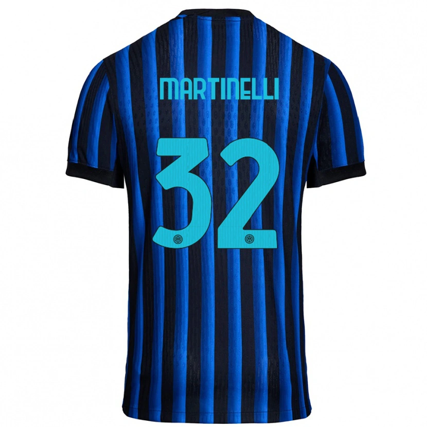 DanxenメンズMatilde Martinelli#32ブラック ブルーホームシャツ2025/26ジャージーユニフォーム