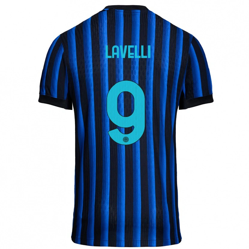 DanxenメンズMatteo Lavelli#9ブラック ブルーホームシャツ2025/26ジャージーユニフォーム
