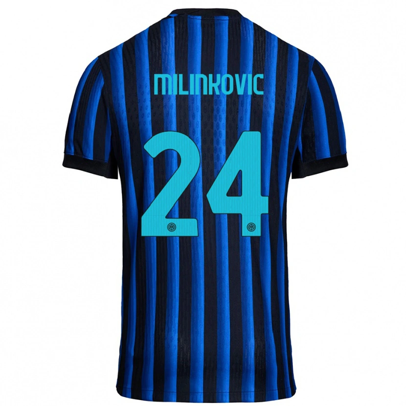 DanxenメンズMarija Milinković#24ブラック ブルーホームシャツ2025/26ジャージーユニフォーム