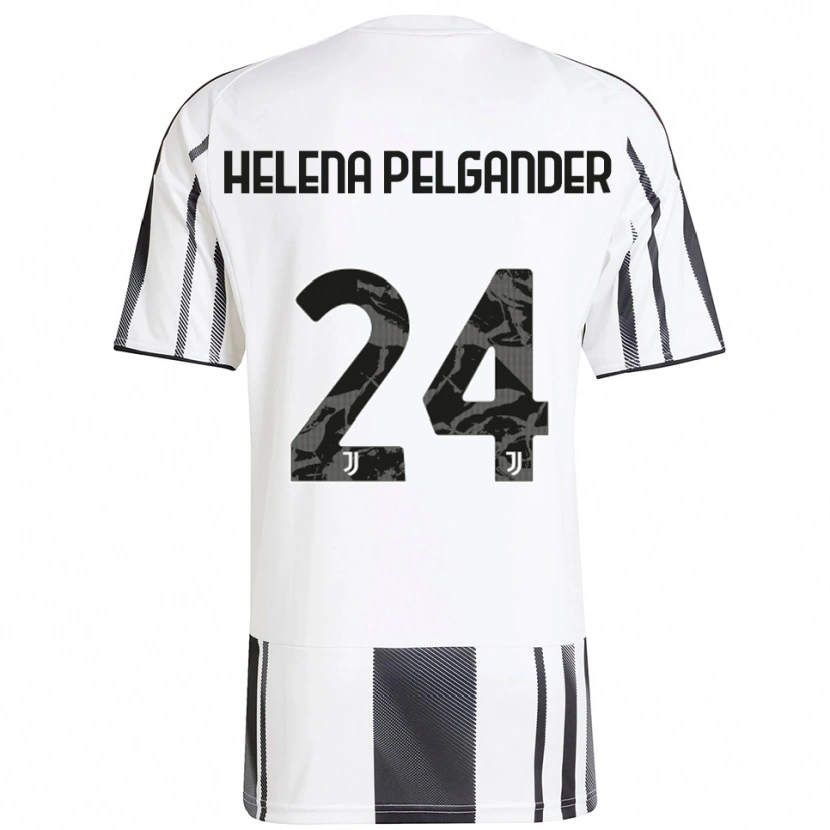 DanxenメンズElsa Helena Pelgander#24ホワイト ブラックホームシャツ2025/26ジャージーユニフォーム