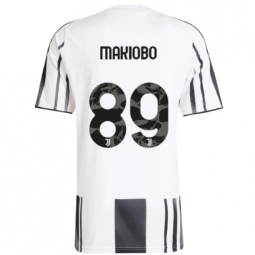 DanxenメンズGrady Makiobo#89ホワイト ブラックホームシャツ2025/26ジャージーユニフォーム