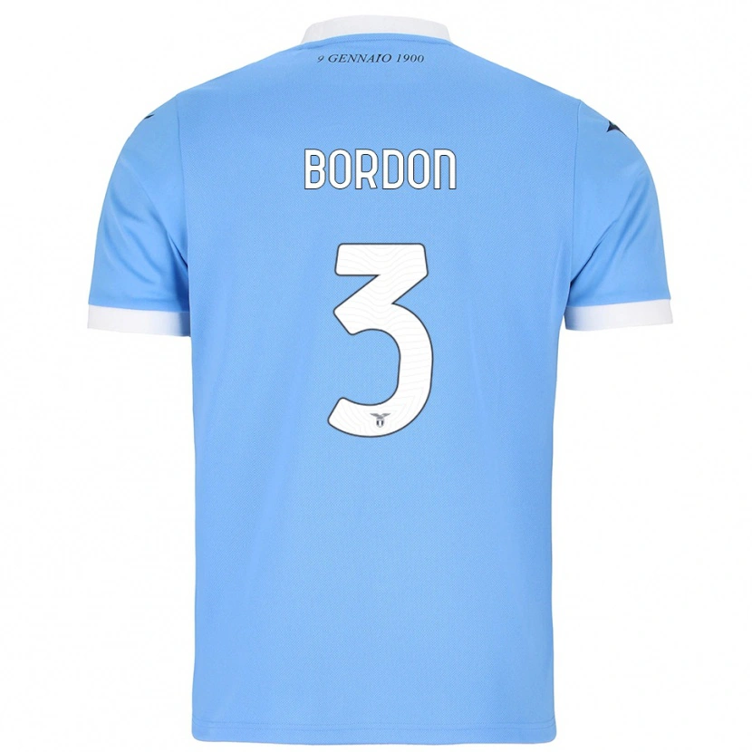 DanxenメンズRicardo Bordon#3スカイブルー ホワイトホームシャツ2025/26ジャージーユニフォーム