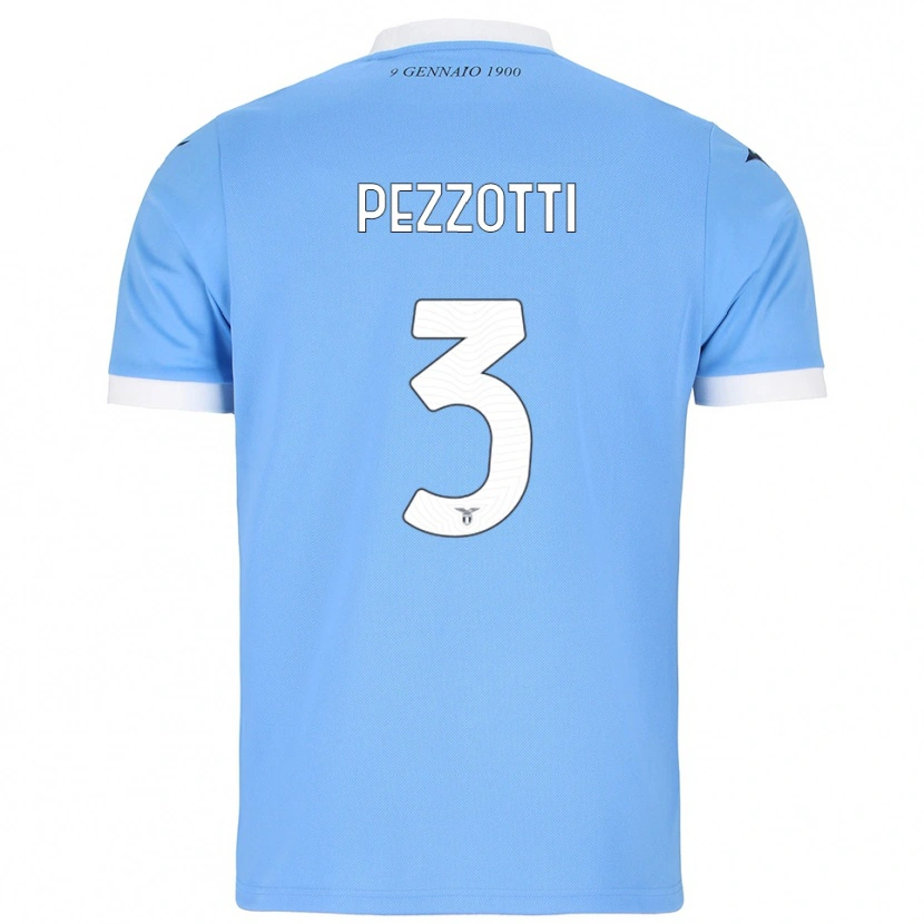DanxenメンズArianna Pezzotti#3スカイブルー ホワイトホームシャツ2025/26ジャージーユニフォーム