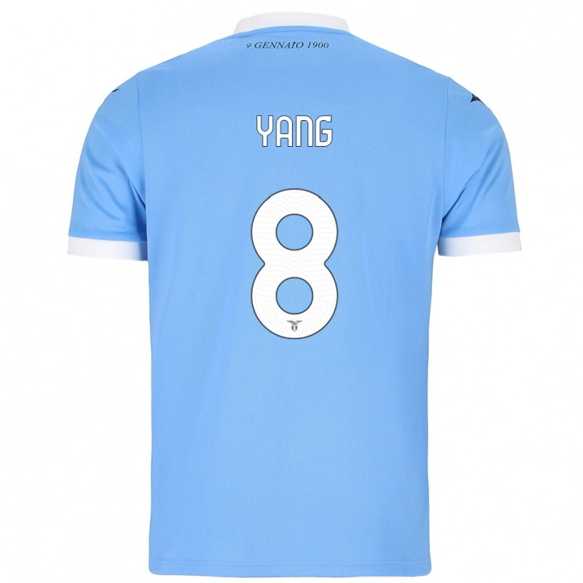 DanxenメンズLina Yang#8スカイブルー ホワイトホームシャツ2025/26ジャージーユニフォーム