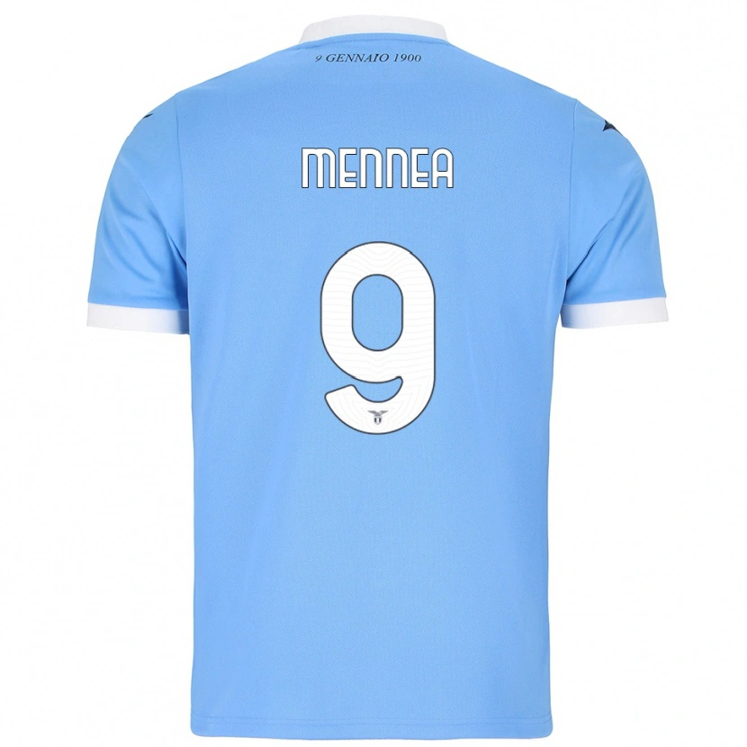 DanxenメンズCarmine Mennea#9スカイブルー ホワイトホームシャツ2025/26ジャージーユニフォーム
