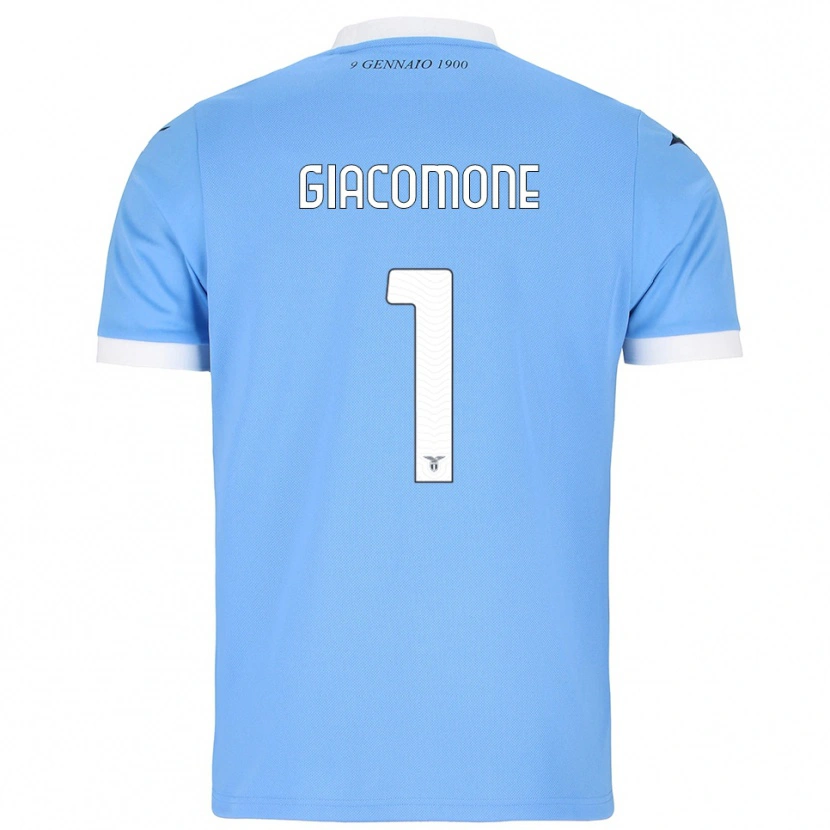 DanxenメンズGiacomo Giacomone#1スカイブルー ホワイトホームシャツ2025/26ジャージーユニフォーム