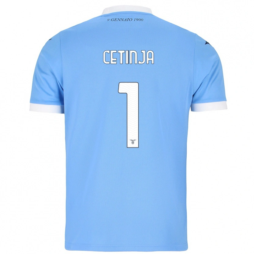 DanxenメンズSara Cetinja#1スカイブルー ホワイトホームシャツ2025/26ジャージーユニフォーム