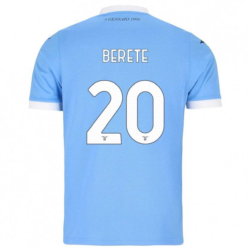 DanxenメンズMoustapha Berete#20スカイブルー ホワイトホームシャツ2025/26ジャージーユニフォーム