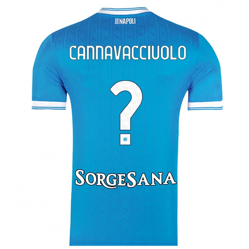 DanxenメンズLuigi Pio Cannavacciuolo#0スカイブルー ホワイトホームシャツ2025/26ジャージーユニフォーム