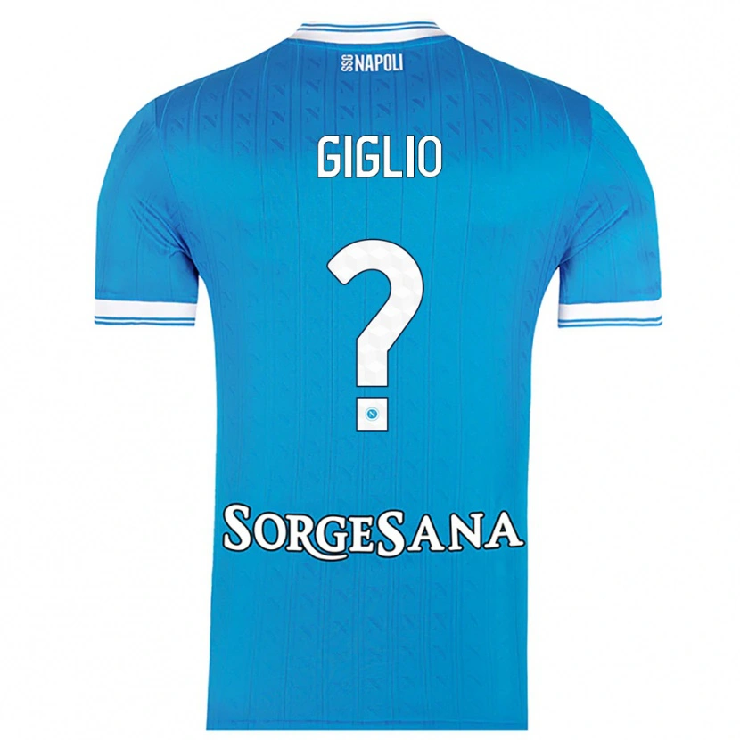 DanxenメンズAngelo Giglio#0スカイブルー ホワイトホームシャツ2025/26ジャージーユニフォーム