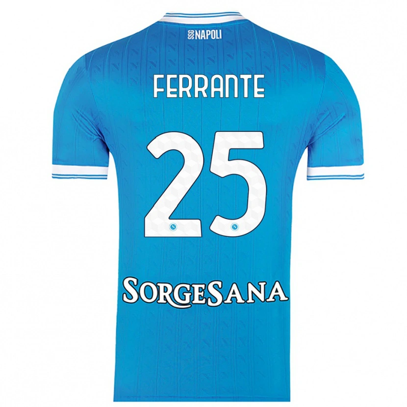 DanxenメンズMathias Ferrante#25スカイブルー ホワイトホームシャツ2025/26ジャージーユニフォーム