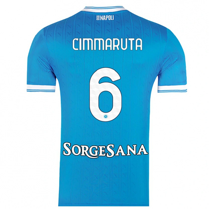 DanxenメンズAntonio Cimmaruta#6スカイブルー ホワイトホームシャツ2025/26ジャージーユニフォーム