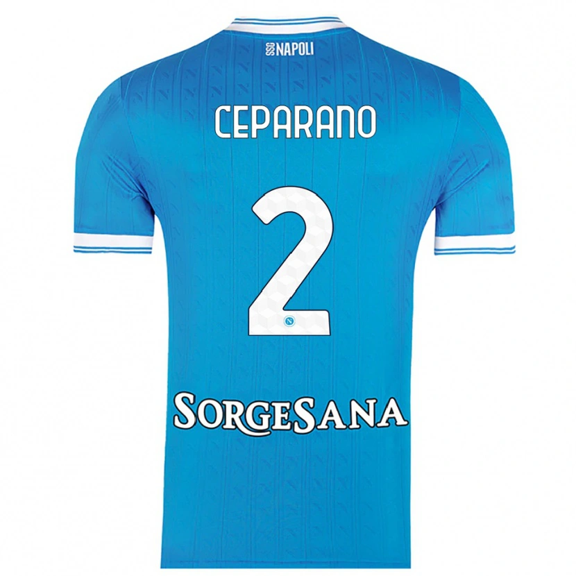 DanxenメンズMario Ceparano#2スカイブルー ホワイトホームシャツ2025/26ジャージーユニフォーム