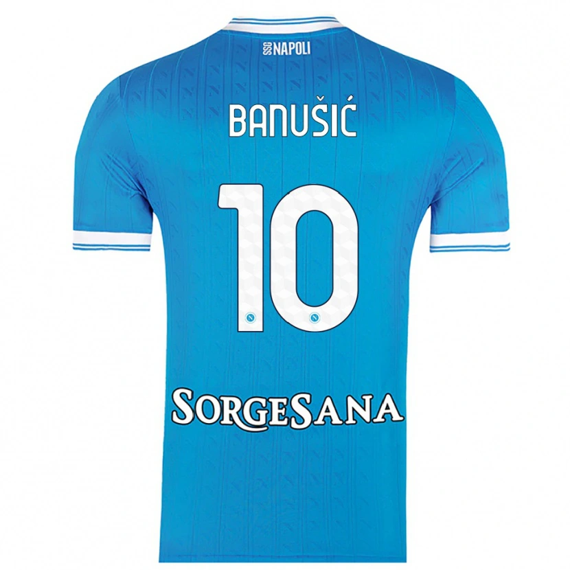 DanxenメンズMarija Maredinho Banušić#10スカイブルー ホワイトホームシャツ2025/26ジャージーユニフォーム