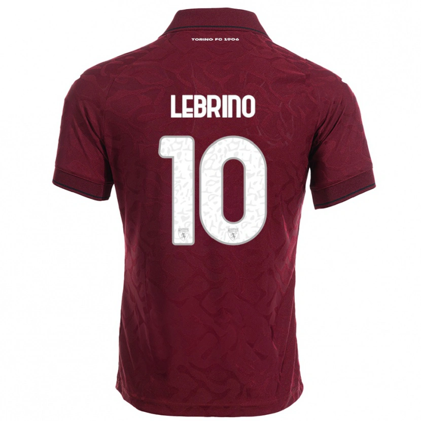 DanxenメンズDanilo Lebrino#10バーガンディ ホワイトホームシャツ2025/26ジャージーユニフォーム