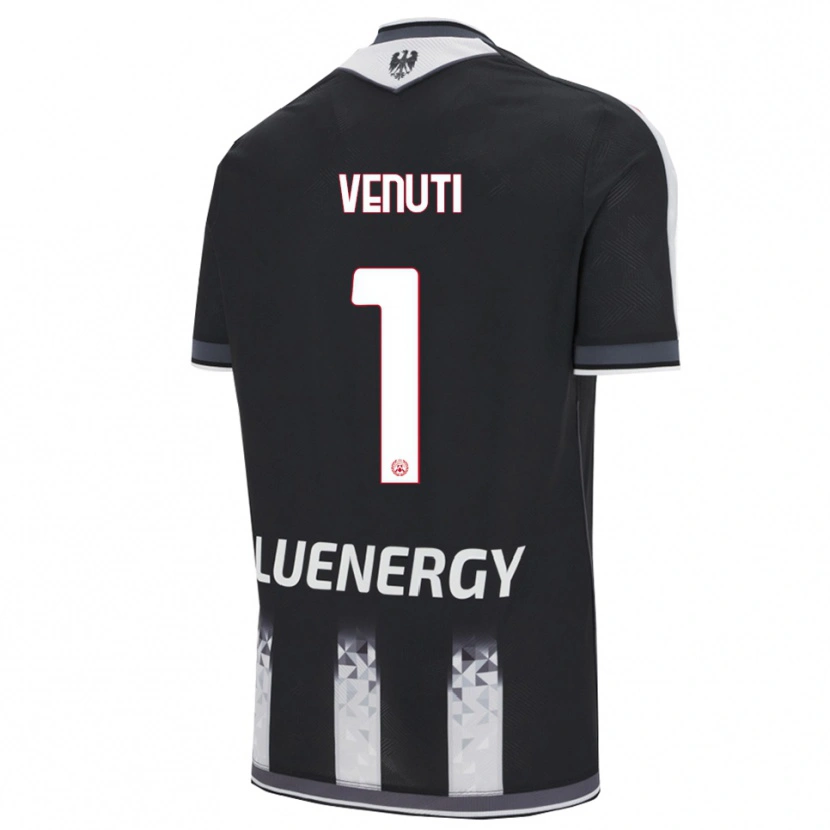 DanxenメンズGioele Venuti#1ブラック ホワイトホームシャツ2025/26ジャージーユニフォーム