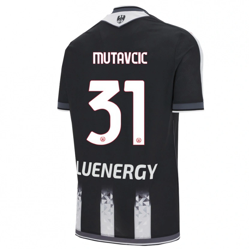 DanxenメンズJan Mutavcic#31ブラック ホワイトホームシャツ2025/26ジャージーユニフォーム