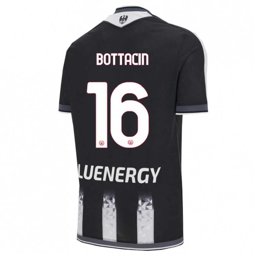 DanxenメンズEnrico Bottacin#16ブラック ホワイトホームシャツ2025/26ジャージーユニフォーム