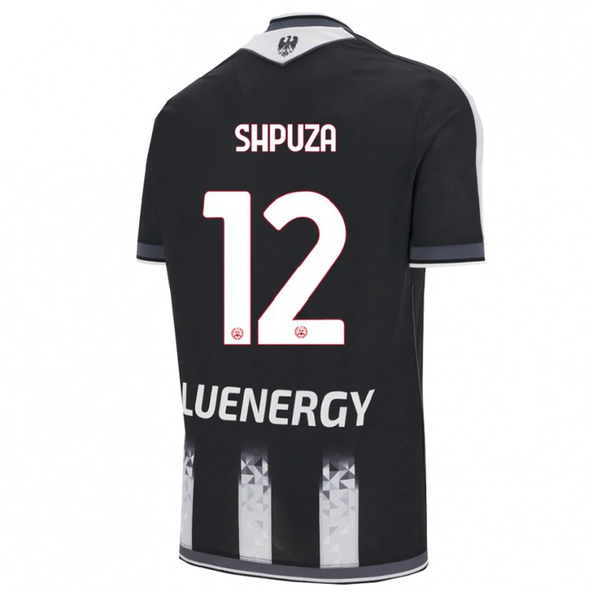 DanxenメンズKleo Shpuza#12ブラック ホワイトホームシャツ2025/26ジャージーユニフォーム