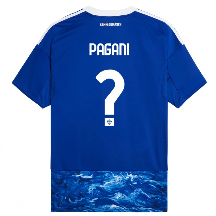 DanxenメンズSimone Pagani#0ブルー ホワイトホームシャツ2025/26ジャージーユニフォーム