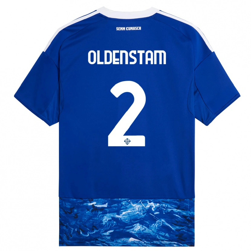 DanxenメンズLyfe Oldenstam#2ブルー ホワイトホームシャツ2025/26ジャージーユニフォーム
