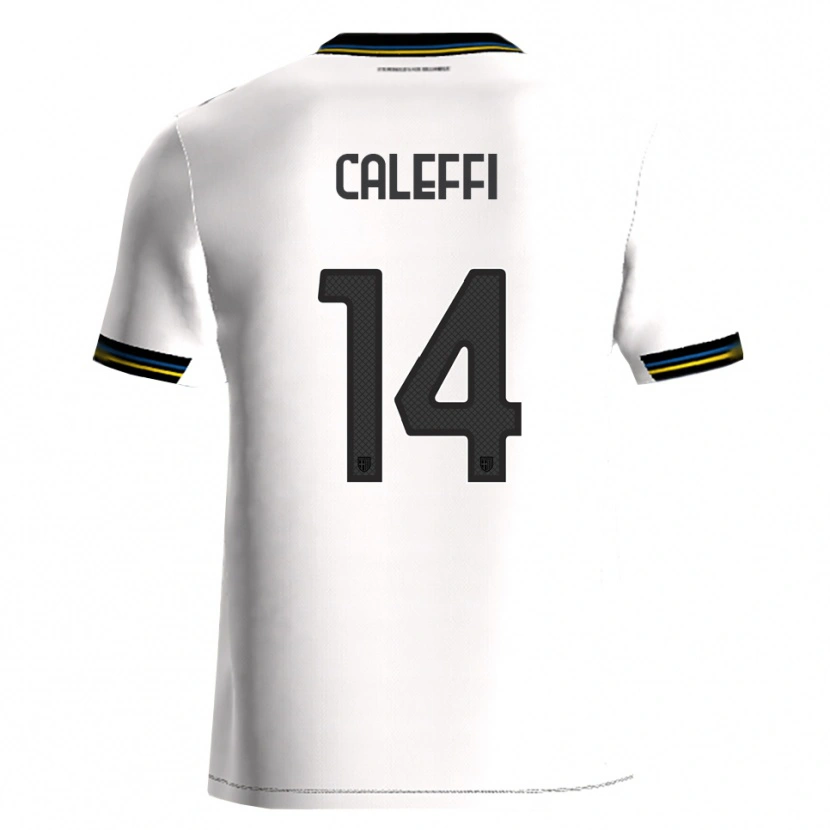 DanxenメンズRiccardo Caleffi#14ホワイト ブラックホームシャツ2025/26ジャージーユニフォーム