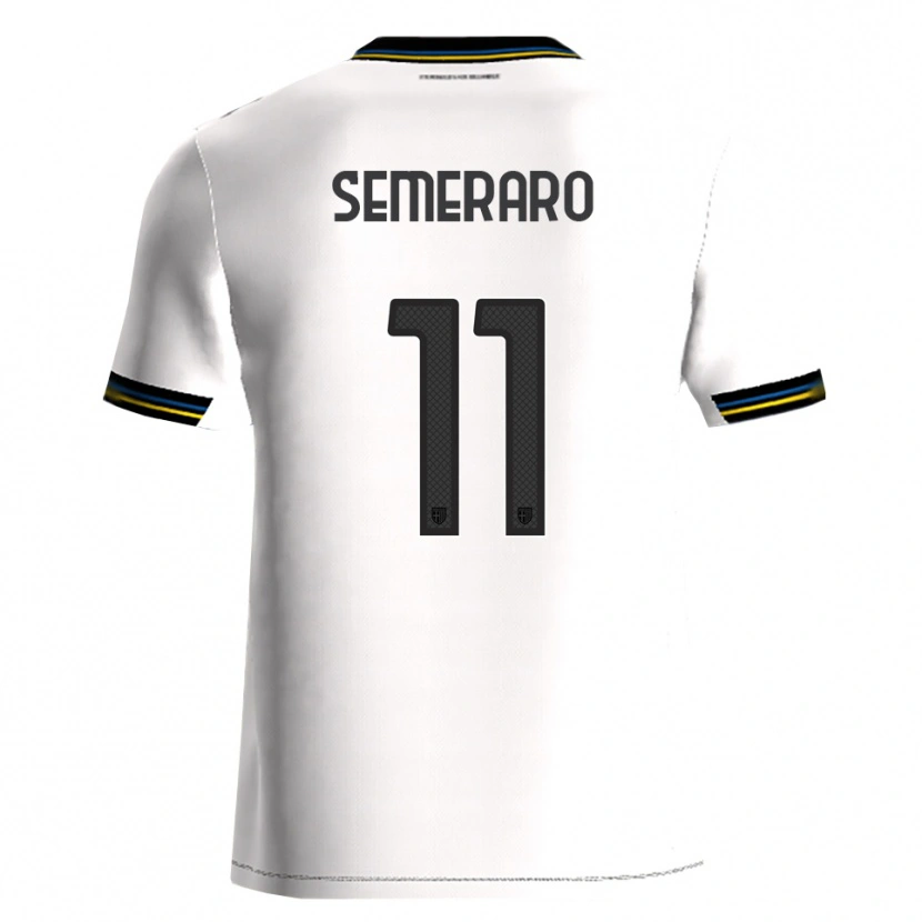 DanxenメンズRiccardo Semeraro#11ホワイト ブラックホームシャツ2025/26ジャージーユニフォーム