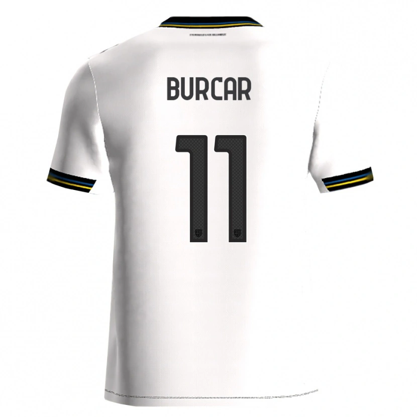 DanxenメンズAndrija Burcar#11ホワイト ブラックホームシャツ2025/26ジャージーユニフォーム