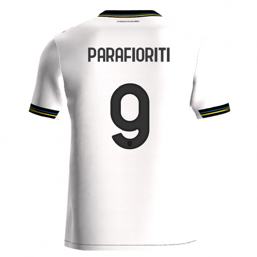 DanxenメンズGiovanni Parafioriti#9ホワイト ブラックホームシャツ2025/26ジャージーユニフォーム