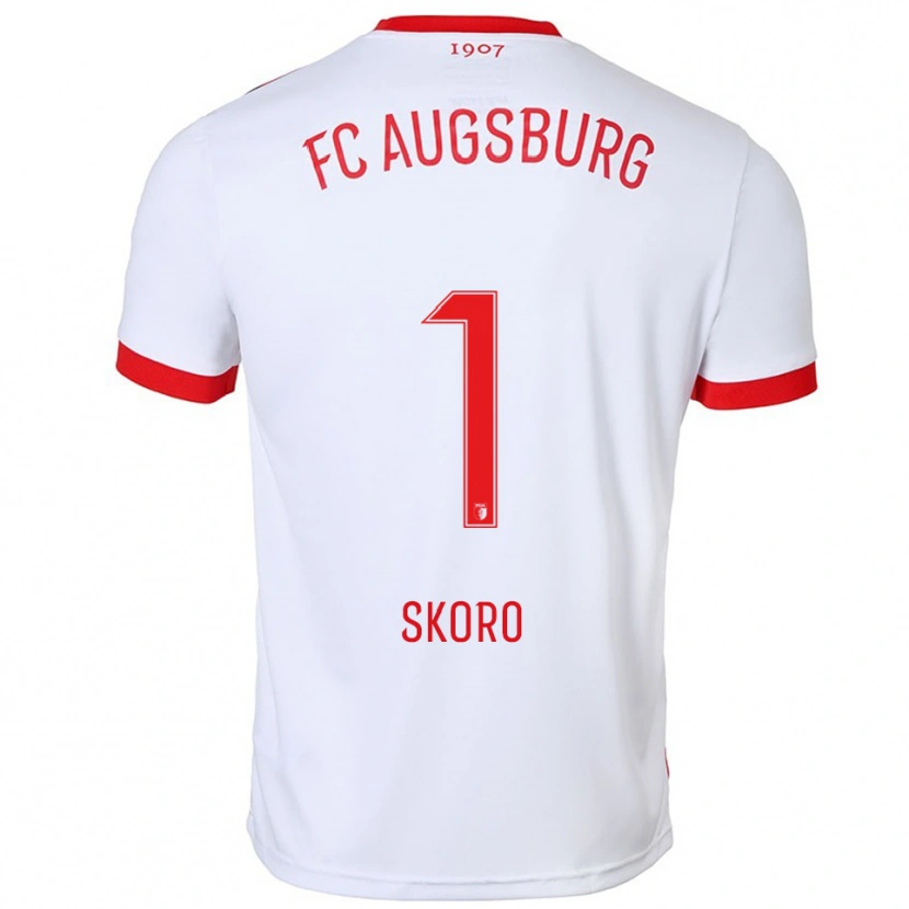 DanxenメンズLuka Skoro#1ホワイト レッドホームシャツ2025/26ジャージーユニフォーム
