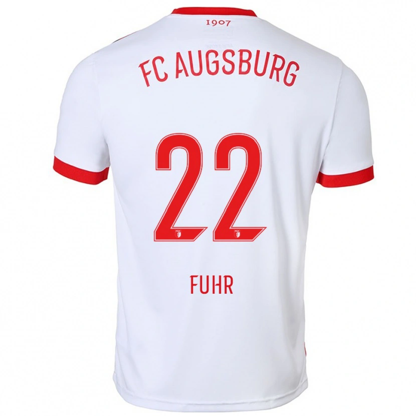 DanxenメンズPaula Fuhr#22ホワイト レッドホームシャツ2025/26ジャージーユニフォーム