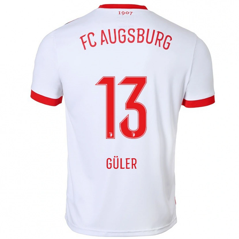 DanxenメンズMete Güler#13ホワイト レッドホームシャツ2025/26ジャージーユニフォーム