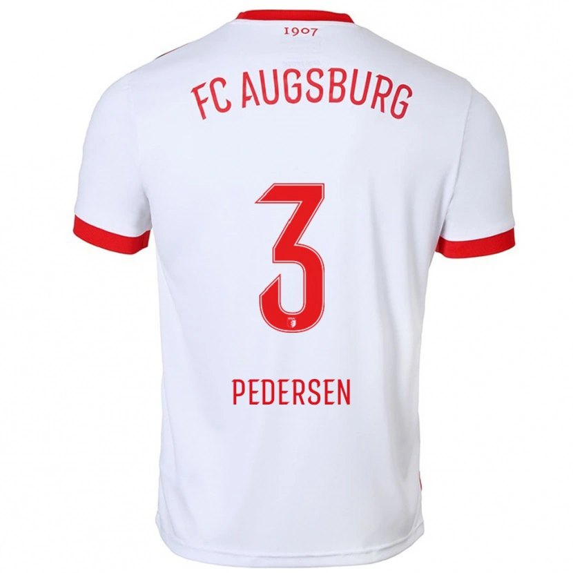 DanxenメンズMads Pedersen#3ホワイト レッドホームシャツ2025/26ジャージーユニフォーム