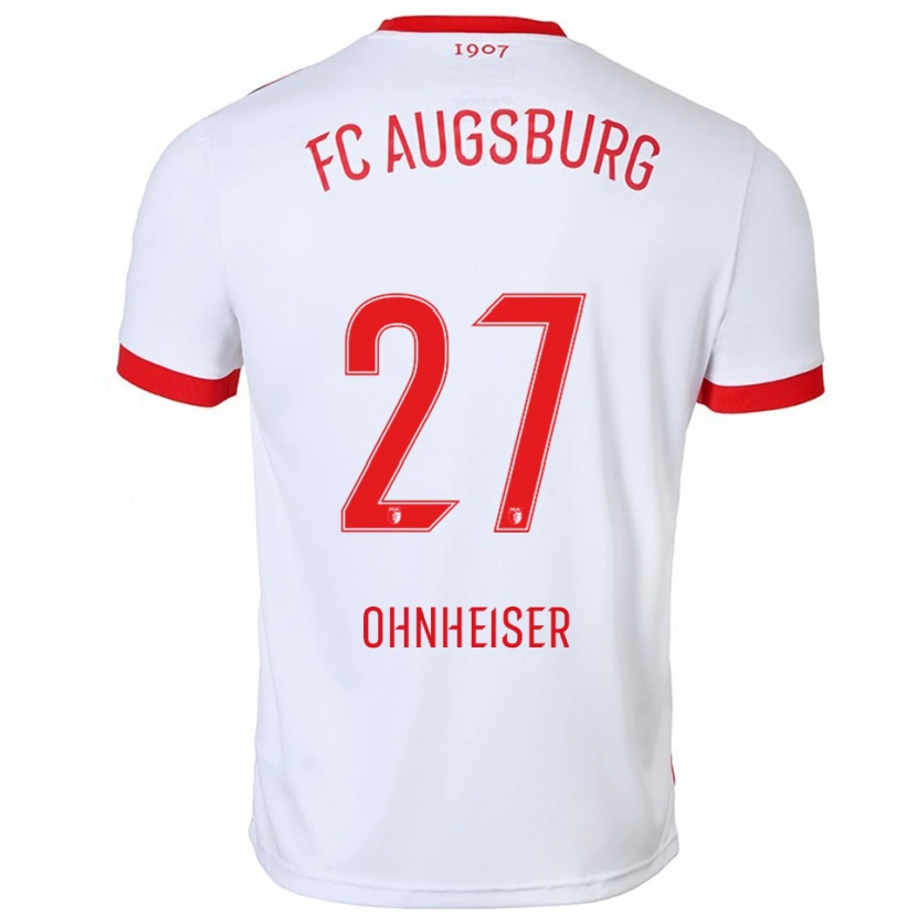 DanxenメンズNico Ohnheiser#27ホワイト レッドホームシャツ2025/26ジャージーユニフォーム