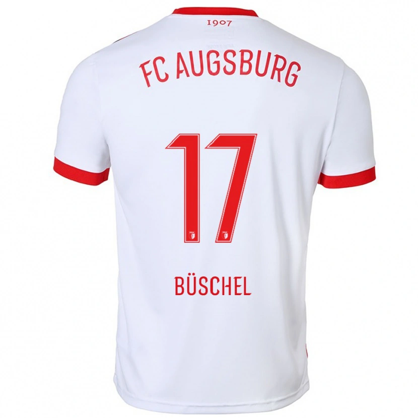 DanxenメンズAlisa Büschel#17ホワイト レッドホームシャツ2025/26ジャージーユニフォーム