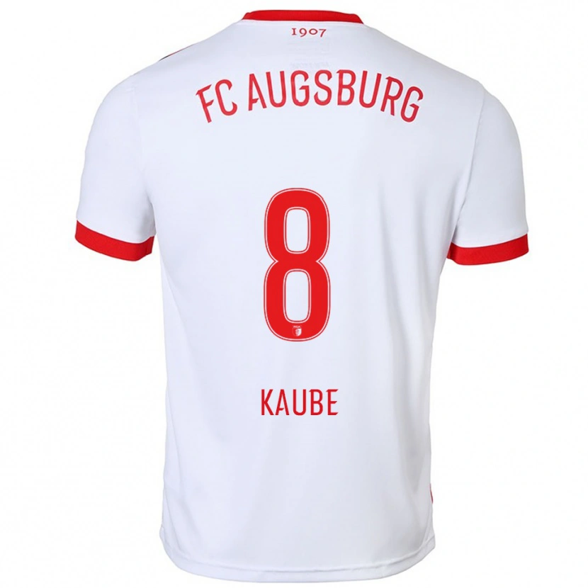 DanxenメンズMoritz Kaube#8ホワイト レッドホームシャツ2025/26ジャージーユニフォーム
