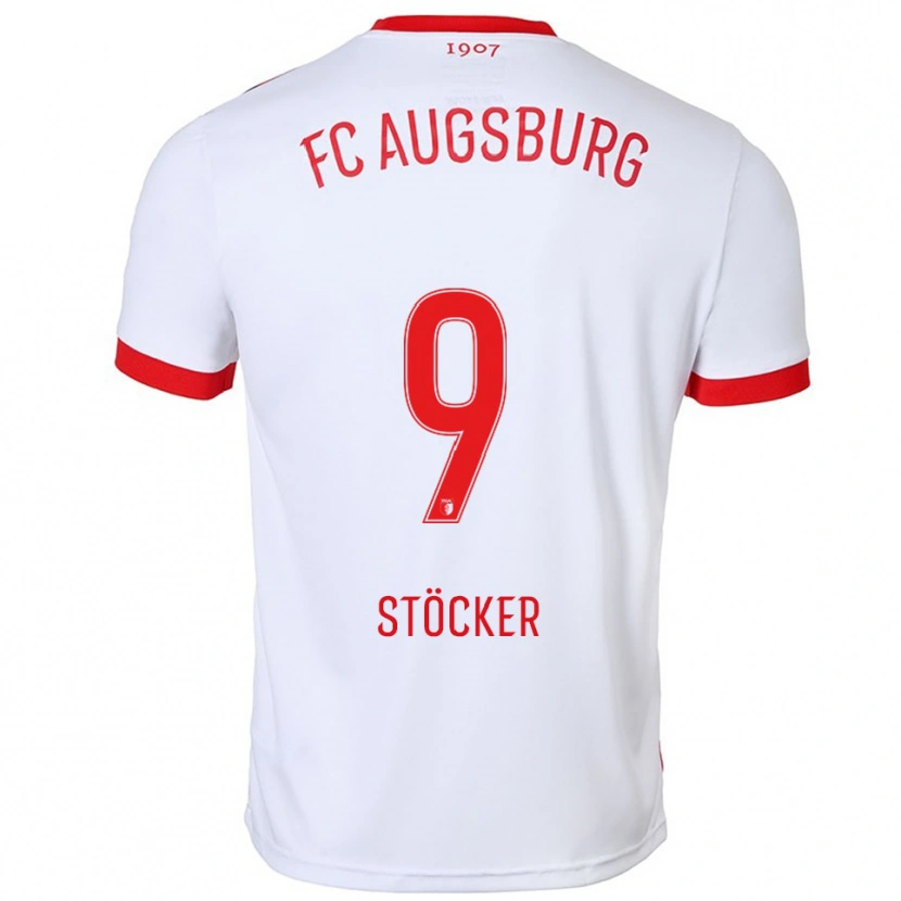 DanxenメンズLouis Stöcker#9ホワイト レッドホームシャツ2025/26ジャージーユニフォーム