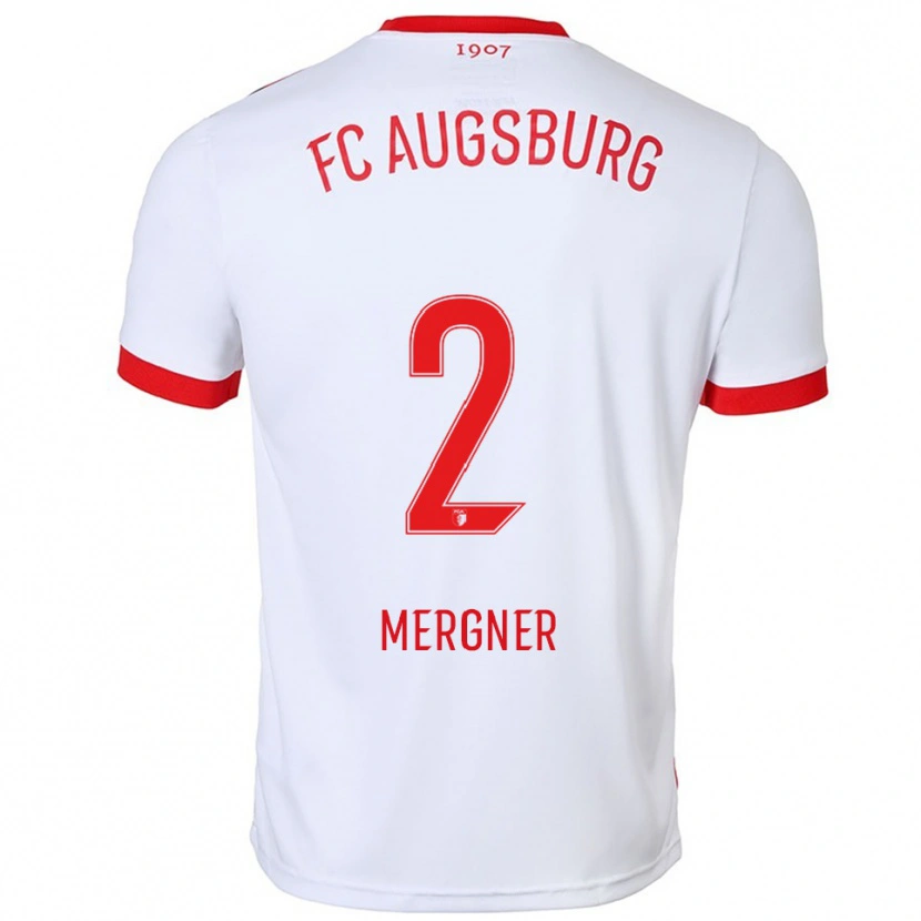 DanxenメンズSandra Mergner#2ホワイト レッドホームシャツ2025/26ジャージーユニフォーム