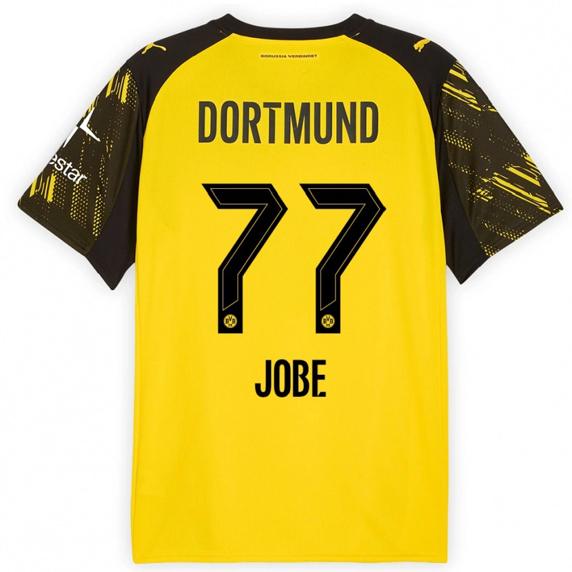 Danxenメンズジョーブ・ベリンガム#77イエロー ブラックホームシャツ2025/26ジャージーユニフォーム